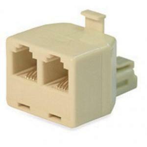 Adattatore da 1 spina plug a 2 prese plug 6/4