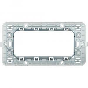 Supporto portafrutti 4 moduli serie matix
