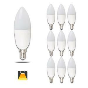 Lampada led oliva opale e14 9w 3000k luce calda
