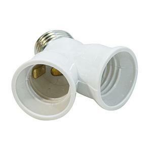 Sdoppiatore per 2 lampade e27
