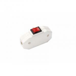 Interruttore bipolare passafilo bianco 12a 250v