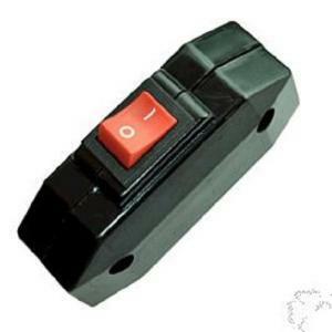 Interruttore bipolare passafilo nero 12a 250v