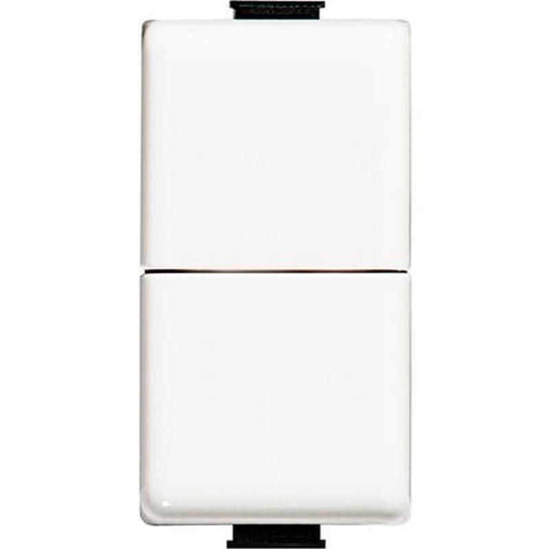 bticino bticino doppio pulsante am5055 1p no 10a 250v ac matix bianco - foto 1